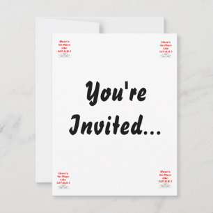 no place like home invitation