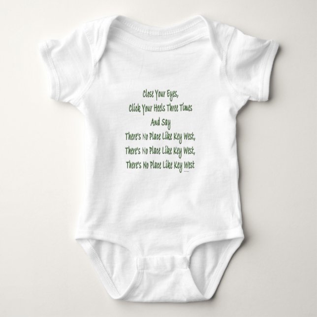 No Place Like Key West copy.jpg Baby Bodysuit (Front)