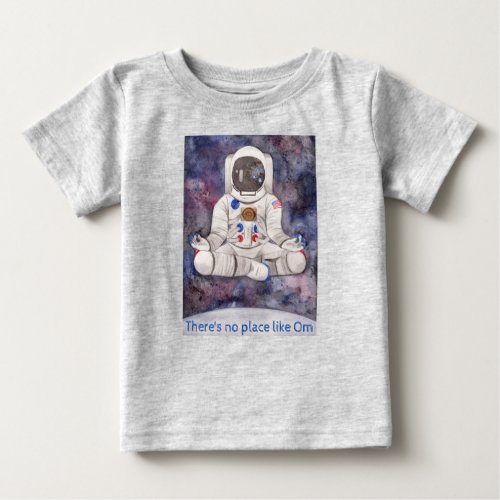 No Place Like Om Astronaut Kids Cotton T_shirt