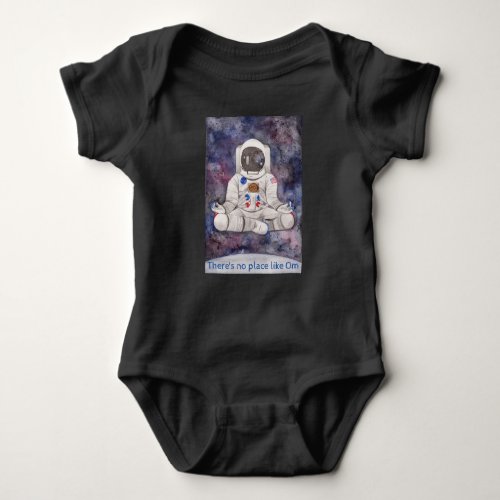 No Place Like Om _ Space Baby Bodysuit