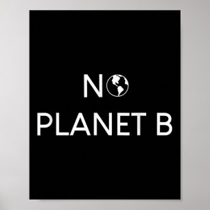 No Planet B Environmental Protection Poster