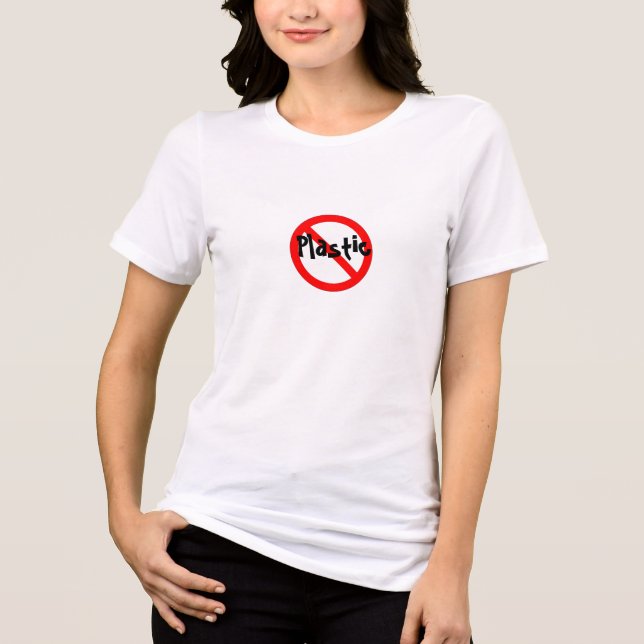 NO Plastic Tri-Blend Shirt (Front)
