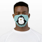 No Poking The Penguin Adult Cloth Face Mask (Worn)