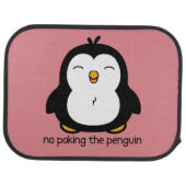 No Poking The Penguin Car Floor Mat (Rear)