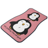 No Poking The Penguin Car Floor Mat (Angled)