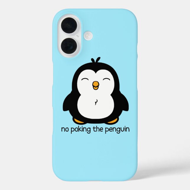 No Poking The Penguin Case-Mate iPhone Case (Back)