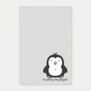 No Poking The Penguin Cute Post-it Notes