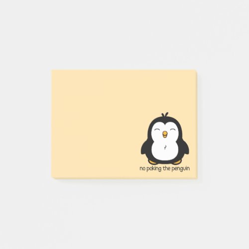 No Poking The Penguin Post_it Notes