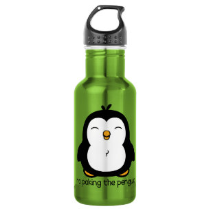 No Poking The Penguin Water Bottle