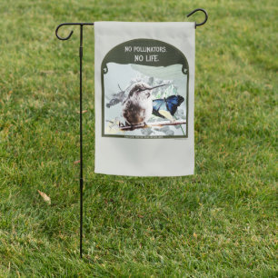 No Pollinators, No Life Garden Flag