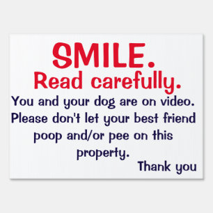 NO POOPING OR PEEING SIGN FOR DOG OWNERS