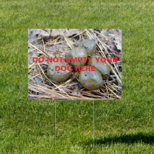 NO POOPING SIGN