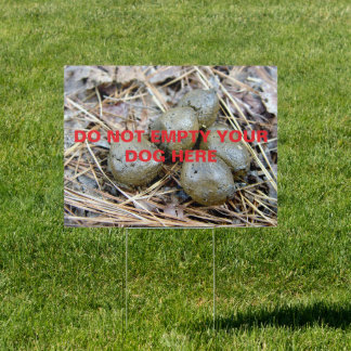 NO POOPING  SIGN