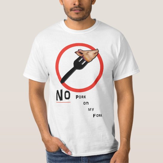 no-pork-on-my-fork-t-shirt-zazzle