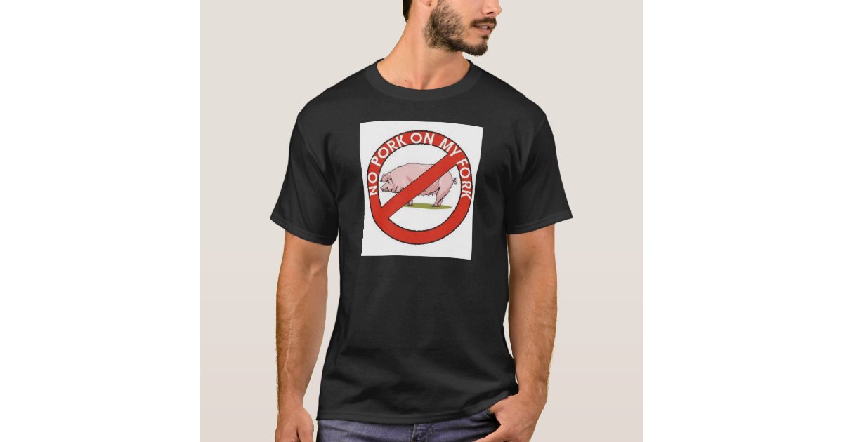 no-pork-on-my-fork-t-shirt-zazzle