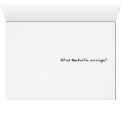 No Porridge!! Cards (Inside Horizontal (Bottom))