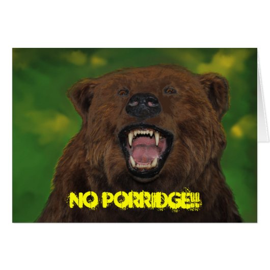 No Porridge!! Cards (Front Horizontal)
