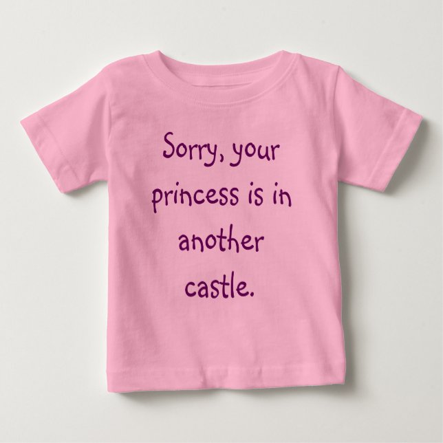 No Princess Baby Tee (Front)