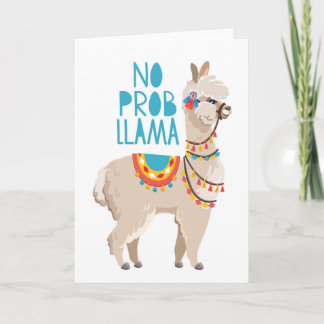 No Prob Llama Card