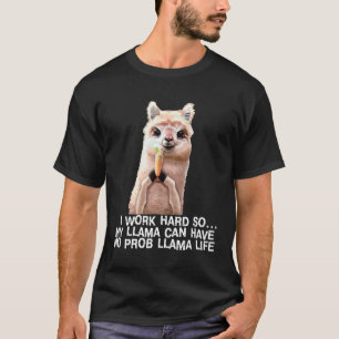 No Prob LLAma Cute Alpaca Llama No Drama Como Se T T-Shirt