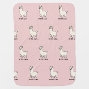 "No Prob-Llama" Cute Llama Doodle - Chill Vibe Baby Blanket