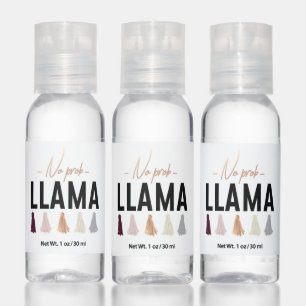 No Prob Llama Gold Tassels Hand Sanitizer