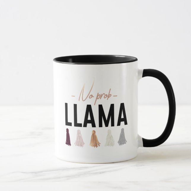 No Prob Llama | Gold Tassels Mug (Right)