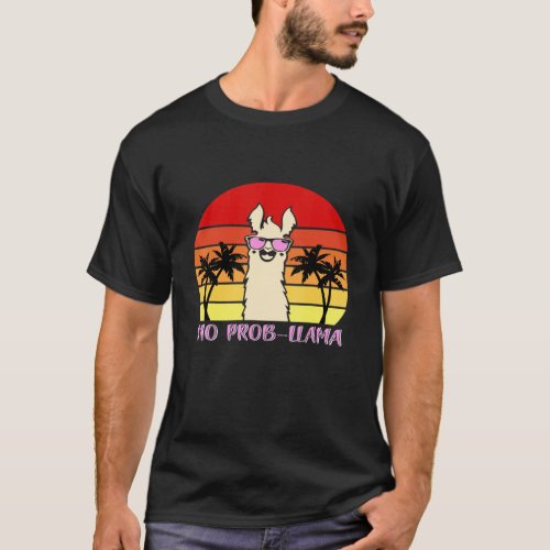No Prob Llama Graphic Retro Tank