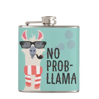 No Prob-Llama Hip Flask