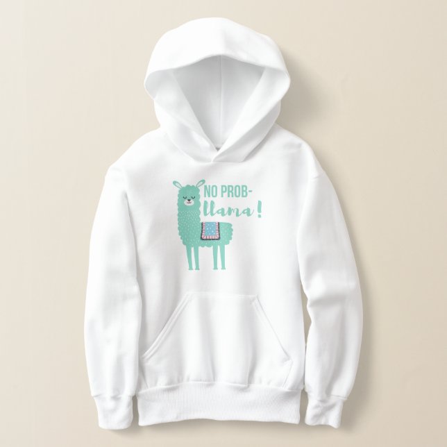 No prob-llama hoodie (Laydown)
