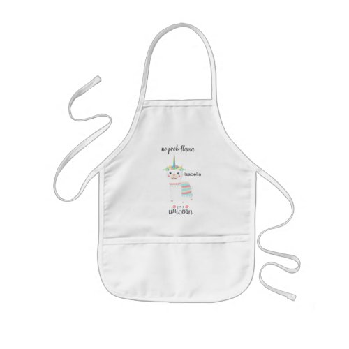 No Prob_Llama  _ Im A Unicorn  Kids Apron