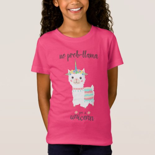 No Prob_Llama _ Im a Unicorn T_Shirt