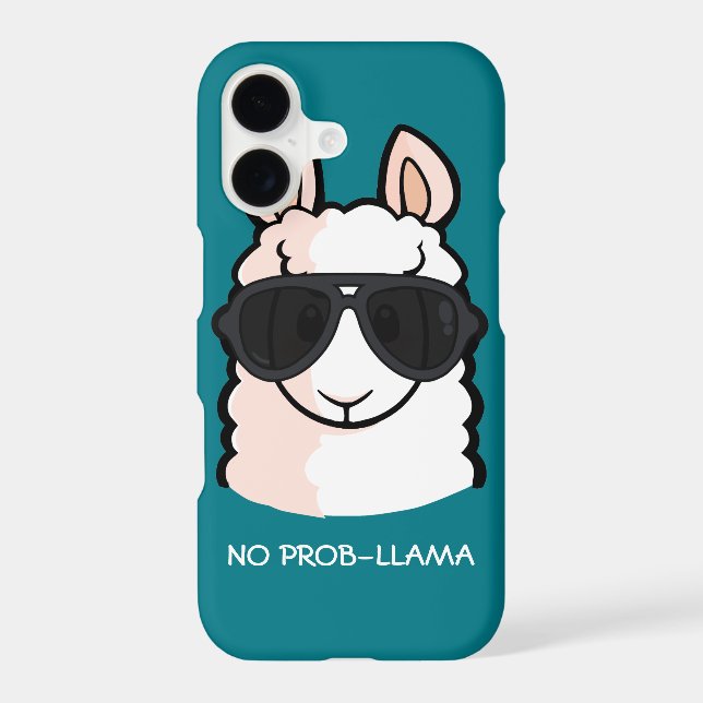 No Prob-Llama Iphone Case (Back)
