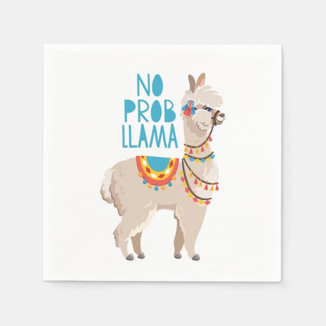 No Prob Llama Napkins (Front)