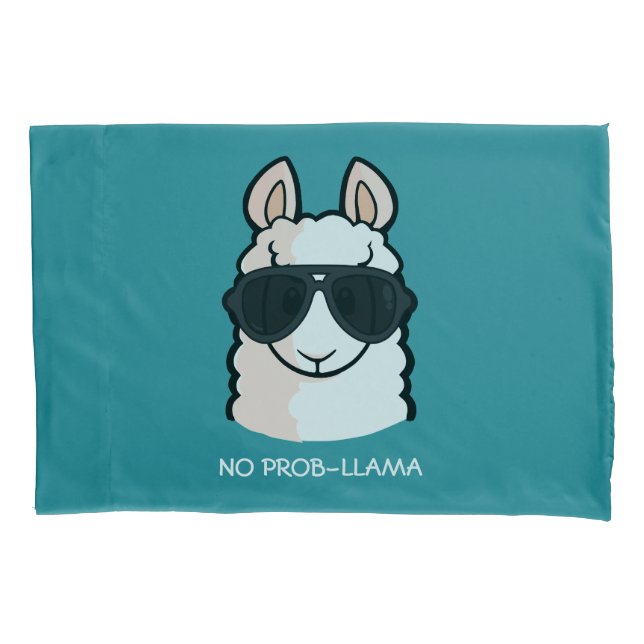No Prob-Llama Pillow Case (Front)