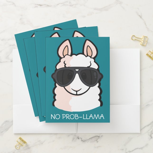 No Prob-Llama Pocket Folder (In Situ)