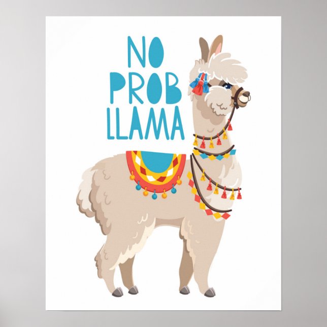 No Prob Llama Poster (Front)