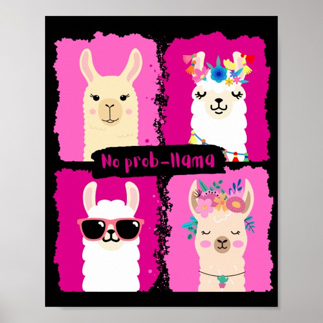 No prob-llama poster (Front)