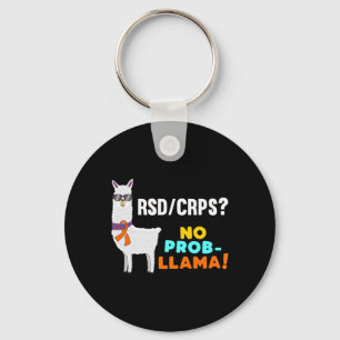 No Prob-llama Rsd Crps Warrior Survivor Awareness Keychain