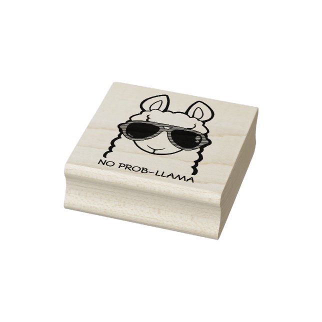 No Prob-Llama Rubber Stamp (Stamp)
