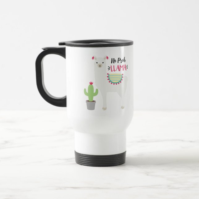 No Prob Llama Travel Mug (Left)