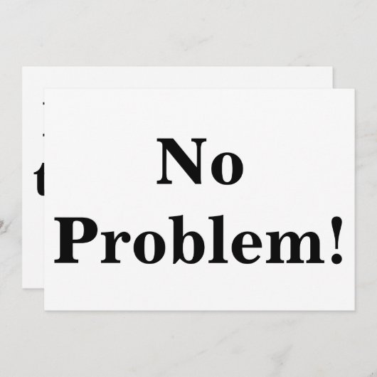 No Problem (Front/Back)