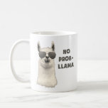 No Problem Llama Coffee Mug<br><div class="desc">Cool llama is cool. Deal with it.</div>