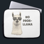 No Problem Llama Laptop Sleeve<br><div class="desc">Cool llama is cool.  Deal with it.</div>