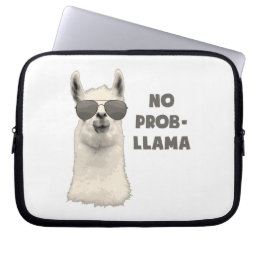 No Problem Llama Laptop Sleeve