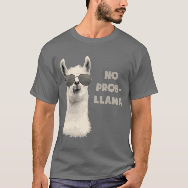 No Problem Llama T-Shirt (Front)