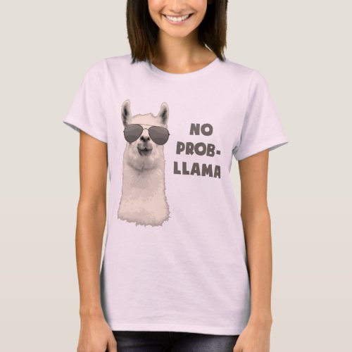 No Problem Llama T_Shirt