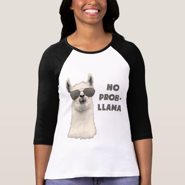 No Problem Llama T-Shirt (Front)