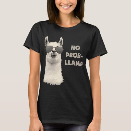 No Problem Llama  T_Shirt