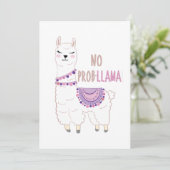 No Probllama Llama Funny (Standing Front)